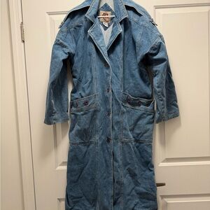 Blue Denim Long Coat